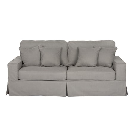 Sunset Trading Americana Slipcovered Sofa Peyton Slate SU-108500-391094